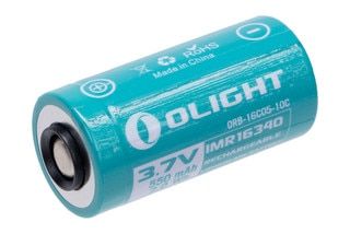 Olight IMR16340 550mAh Customized Battery for Baton 3/Perun Mini has a built-in circuit protecting board.